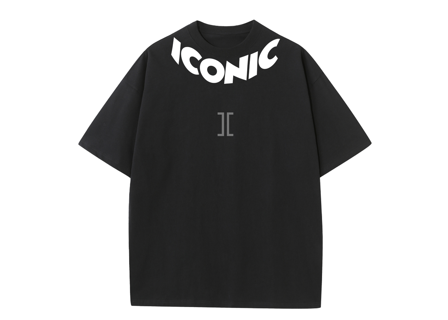 Iconic Curved Neck Print T-shirt