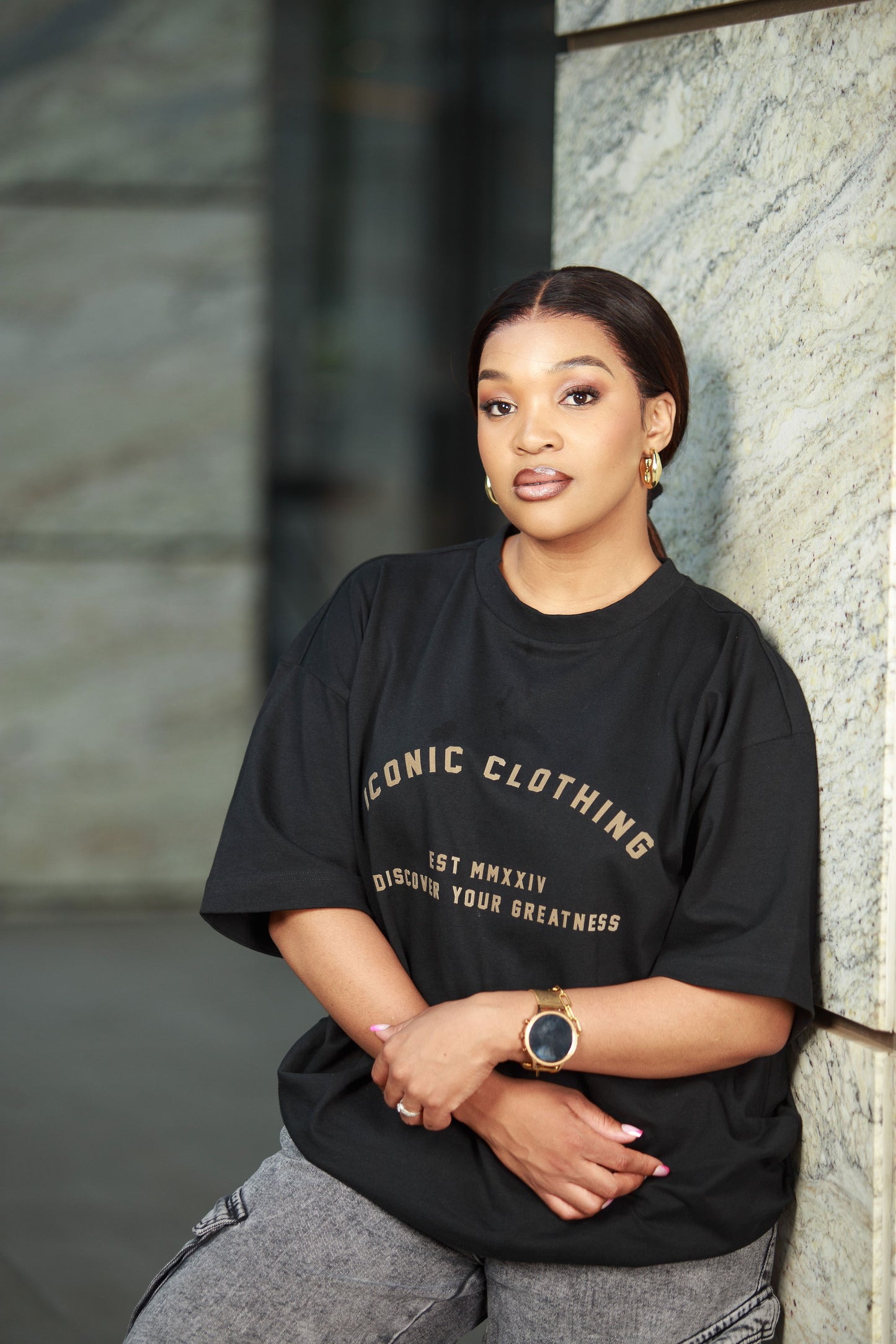 Iconic Curved Chest Print T-shirt