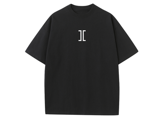 Iconic Logo Print Black T-Shirt