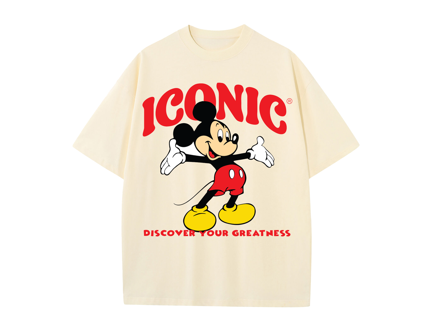 Cream White Iconic Mickey T-Shirt