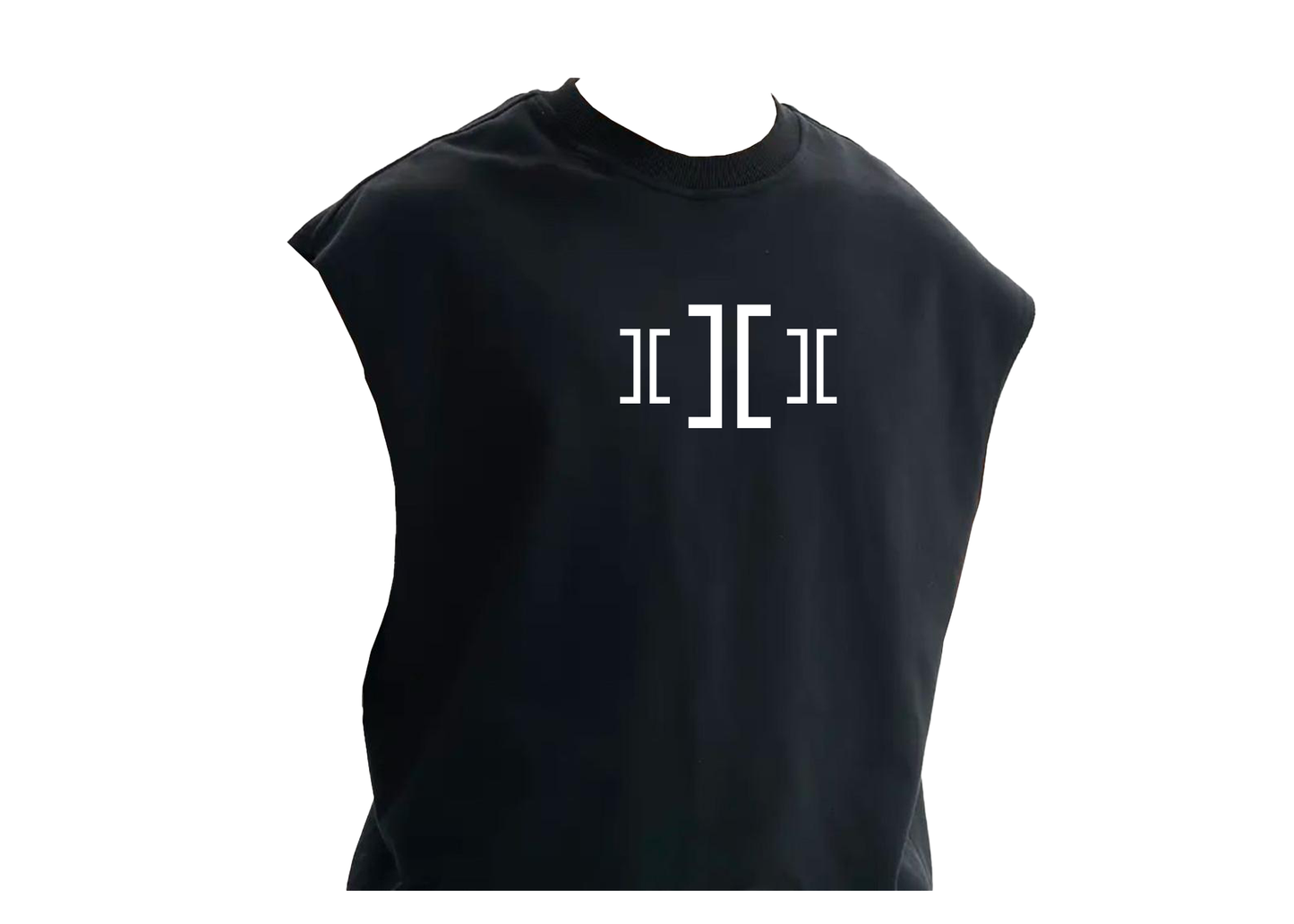 Black Iconic Triple Logo Vest