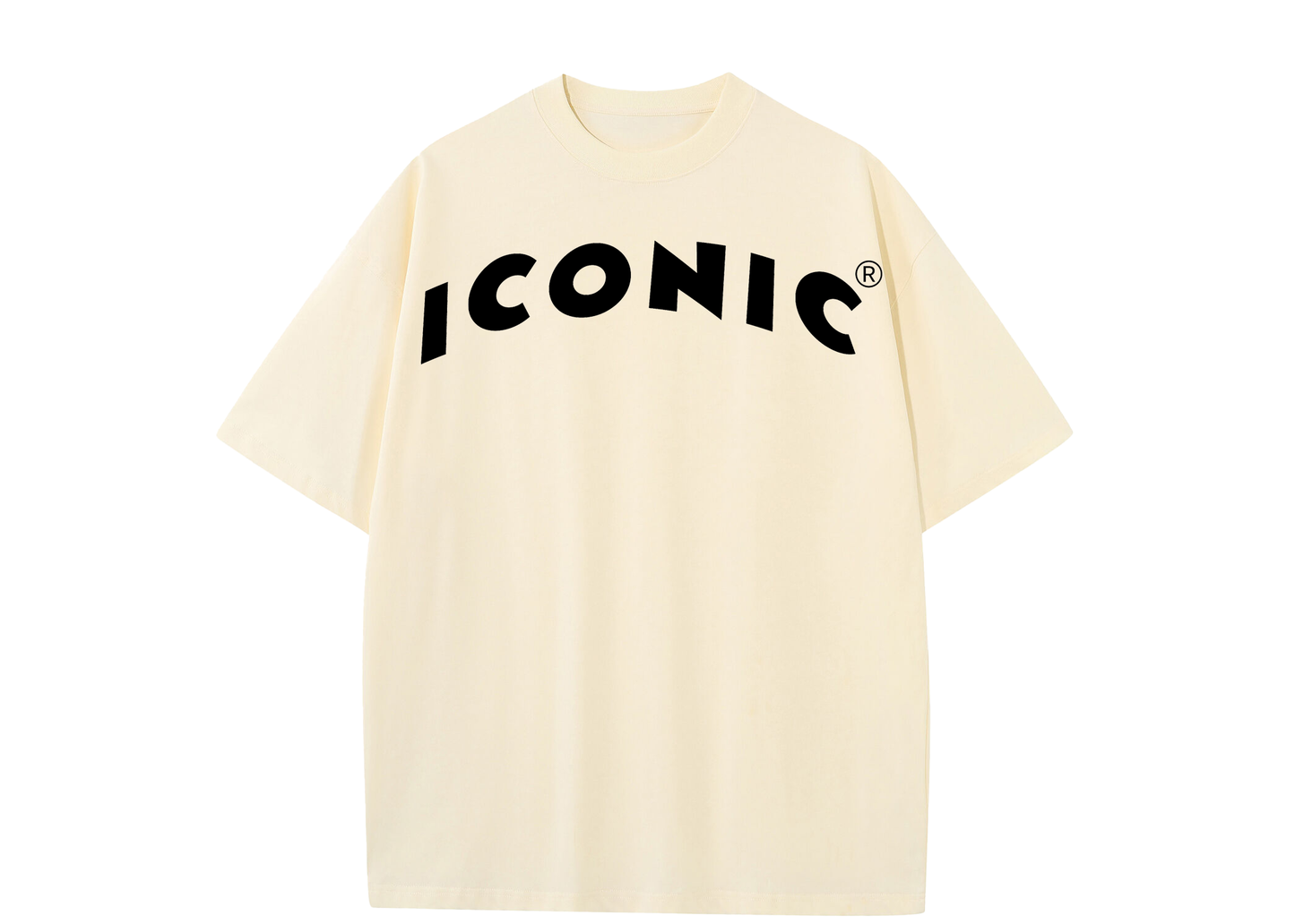 Iconic Cream White Print T-Shirt