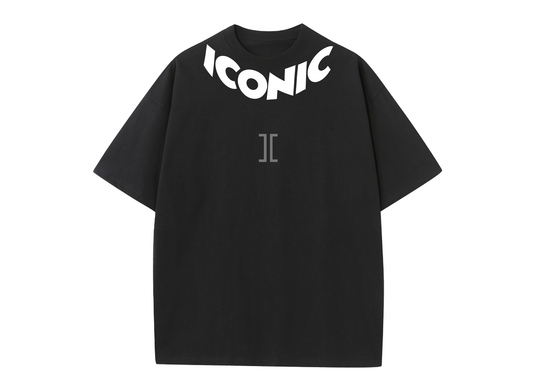 Iconic Curved Neck Print T-shirt