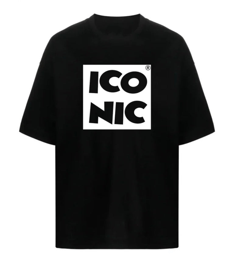 Black Iconic Square Logo T-Shirt
