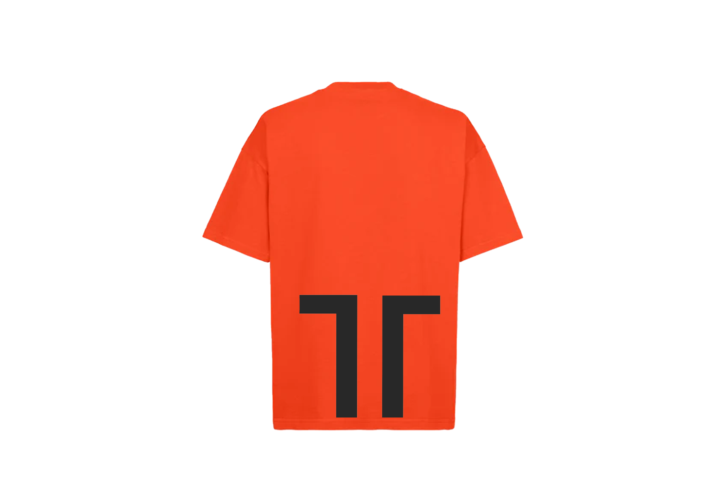 Iconic Half Logo Orange T-Shirt